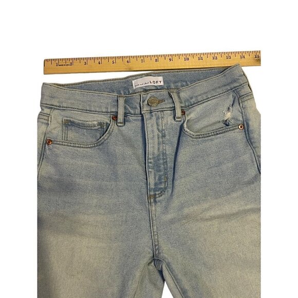 LOFT Jeans High Waisted Skinny Ankle Curvy Denim Size 27/4 - Picture 4 of 14